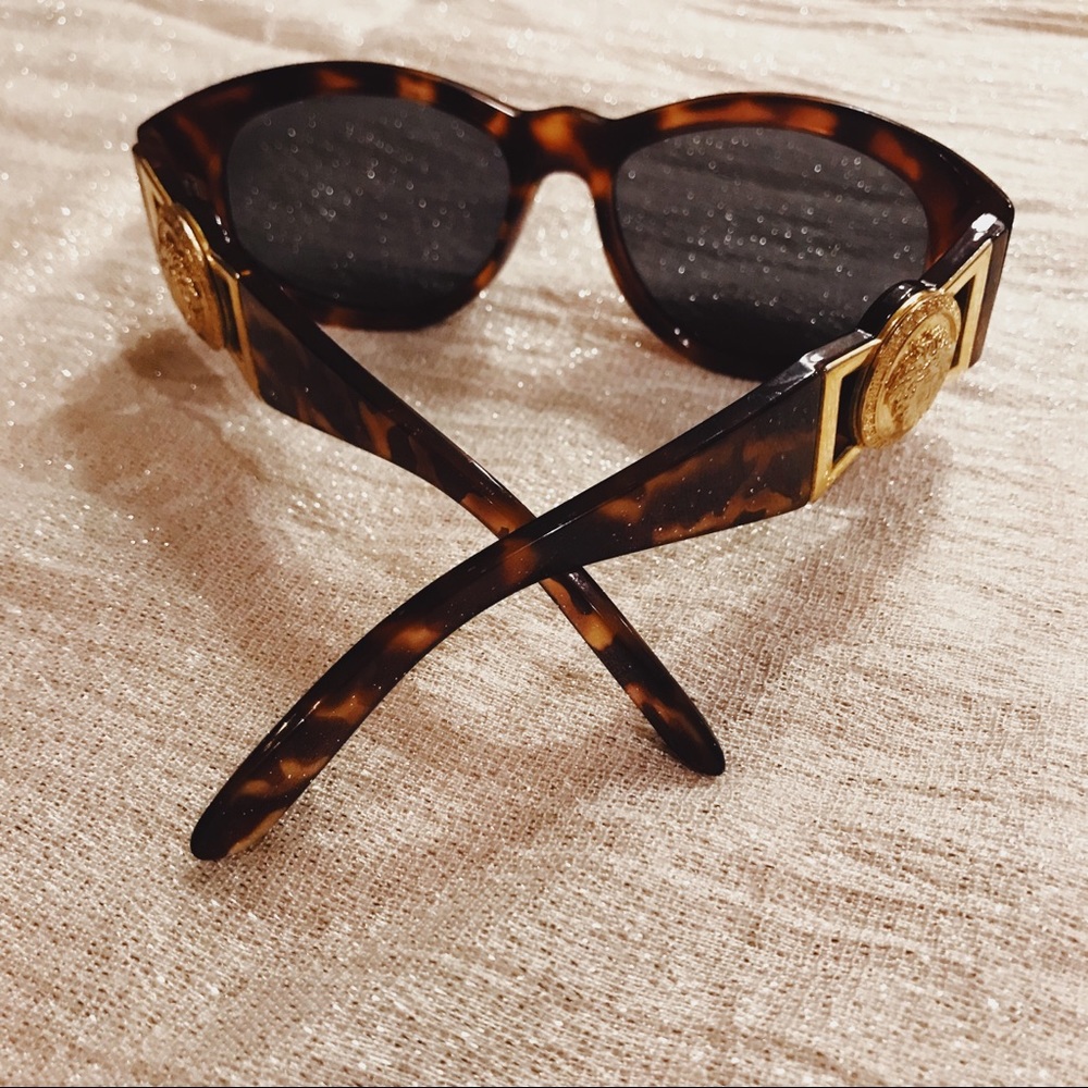Vintage Versace Tortoise Shell Sunglasses